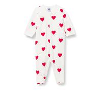 Petit Bateau Bébé Fille A00bt Dors Bien, Blanc Marshmallow / Rouge Terkuit, 24 Mois EU