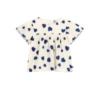 Petit Bateau Blouse Enfant en Popeline de Coton Manches Courtes imprimée