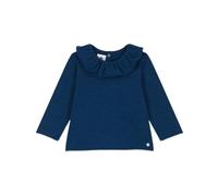 Petit Bateau Blouse Manche Longue Bébé fille, Bleu Incognito, 12 mois