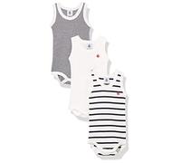 Petit Bateau Bodies sans Manche (Lot de 3) Mixte bébé, Variante 1, 3 Ans