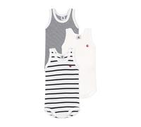 Petit Bateau Lot de 3 Bodies Sans Manches Bébé 4 Ans