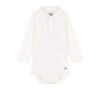 Petit Bateau Body Manches Longues À Col Polo Bébé garçon, Blanc Marshmallow, 3 ans