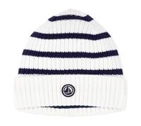 Petit Bateau Bonnet Enfant rayé en Tricot doublé en Polaire
