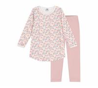 Petit Bateau Chemise de Nuit et Legging Enfant en Velours imprimé Fleurs