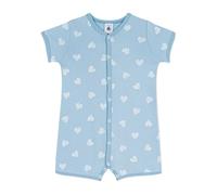 Petit Bateau Combinaison courte bébé en coton imprimé cœurs