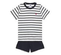 Petit Bateau Bas de pyjama garçon A01dd Marshmallow/Smoking 3 ans