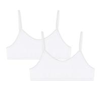 Petit Bateau Lot De 2 Brassières Blanches Petite Fille, Variante 1, 12 Ans