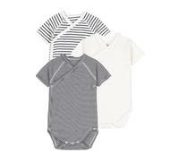 Petit Bateau Body marine 12M (74 cm) – Lot de 3