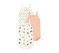 Petit Bateau Lot de bodies bretelles en coton bébé