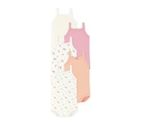 Petit Bateau Lot de bodies bretelles en coton fleuri bébé