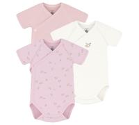Petit Bateau Lot de Bodies Croisés Manches Courtes en Coton Imprimé Bébé, 3 Mois, Variante 1