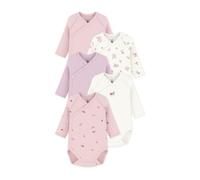Petit Bateau Lot De Bodies Croisés Manches Longues En Coton Imprimé Bébé