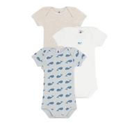 Petit Bateau Lot de bodies manches courtes en coton baleine bébé