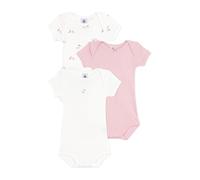 Petit Bateau Lot de bodies manches courtes en coton fleuri bébé