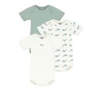 Petit Bateau Lot de bodies manches courtes en coton imprimé baleines bébé