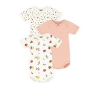 Petit Bateau Lot de bodies manches courtes en coton imprimé fruits bébé