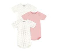 Petit Bateau Lot de bodies manches courtes en coton imprimé mini cœur bébé