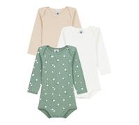 Petit Bateau Lot de bodies manches longues en coton imprimé moutons bébé