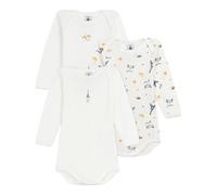 Petit Bateau Lot de bodies manches longues en coton imprimé Paris bébé