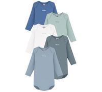 Petit Bateau Lot de Bodies Manches Longues en Coton Uni Bébé, 18 Mois, Variante 1