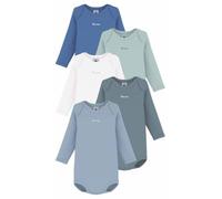 Petit Bateau Lot de Bodies Manches Longues en Coton Uni Bébé, 6 Mois, Variante 1