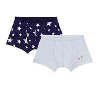 Petit Bateau Lot de Boxers Enfant en Coton à Ceinture colletée imprimé étoiles