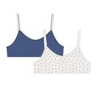 Petit Bateau Lot de brassières Enfant en Coton et élasthanne imprimé cœurs
