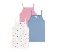 Petit Bateau Lot de Chemises à Bretelles Enfant en Coton imprimé cœurs