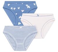 Petit Bateau Lot de Culottes Enfant en Coton à Coeurs, 10 Ans, Variante 1