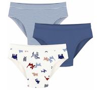 Petit Bateau Lot de Slips Enfant en Coton imprimé Chiens