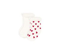 Lot de 2 paires de chaussettes bébé en tricot blanc imprimé 19/22