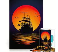 Petit Bateau, Non, C'est Un Navire Puzzle de 1000 pièces pour Adolescents, Jeu de logique mentale, Loisirs, Bords Fins, Cadeau spécial 50x75cm