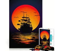 Petit Bateau Non, C'est Un Navire Puzzle de 1000 pièces pour Adultes pour stimuler Le Cerveau, se détendre et créer Un Souvenir mémorable 38x26cm