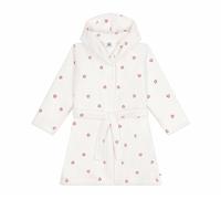Petit Bateau Peignoir Enfant en Coton éponge cœurs brodés