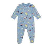 Petit Bateau Pyjama bébé en Molleton gratté Ouverture au Dos imprimé