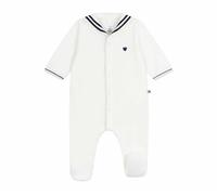 Petit Bateau Pyjama bébé en Velours à col vareuse