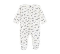 Petit Bateau Pyjama bébé en Velours imprimé zèbre