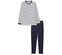 Petit Bateau Garçon A01ff Pyjama, Blanc Marshmallow / Bleu Smoking, 16 Ans EU