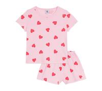 Petit Bateau Pyjama Short Enfant en Coton imprimé cœurs