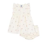 Petit Bateau Robe bébé en coton avec son bloomer, imprimés fleurs