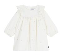 Petit Bateau Robe bébé en Velours côtelé Manches Longues brodée