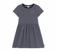 Petit Bateau Robe Enfant en Coton Manches Courtes rayée