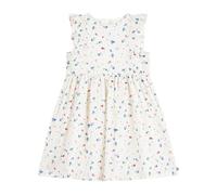 Petit Bateau Robe sans manches enfant en coton imprimée fleurs