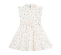 Petit Bateau Robe sans manches enfant en coton imprimée fleurs