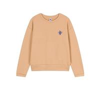 Petit Bateau Sweatshirt en Molleton Femme, Beige Tourone, XS