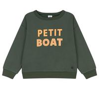 Petit Bateau Sweatshirt Imprimé en Molleton Enfant Fille/Garçon, Vert Avoriaz, 5 Ans