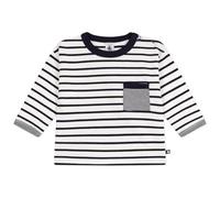 Petit Bateau Tee-Shirt bébé en Coton à Manches Longues, rayé
