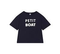 Petit Bateau Tee-Shirt Manches Courtes Femme, Bleu Smoking, L