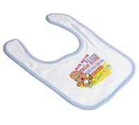 Petit bavoir pour bébé avec motif imprimé - Encore je suis & sommeil.... - 08405 seule - Blanc