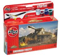 Petit Beginners Set - Sherman Firefly Réservoir 1:72 Plastique Model Kit Airfix